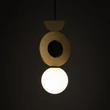 Pendul Nowodvorski DROPS WOOD metal, lemn, sticla, negru, maro, alb, G9 - 11174