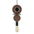 Pendul Nowodvorski DROPS WOOD metal, lemn, negru, maro, E27 - 11175