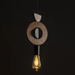 Pendul Nowodvorski DROPS WOOD metal, lemn, negru, maro, E27 - 11176