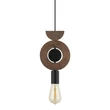 Pendul Nowodvorski DROPS WOOD metal, lemn, negru, maro, E27 - 11176