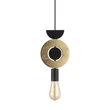 Pendul Nowodvorski  DROPS WOOD lemn, sticla, negru, alb, E27 - TL-11180