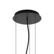 Pendul Nowodvorski SATELLITE metal, plastic, negru, alb, E27 - 11230