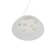 Pendul Nowodvorski SATELLITE metal, plastic, gri, alb, E27 - 11231