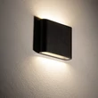 Aplica de perete exterioara Nowodvorski SEMI metal, sticla, negru, LED, 6W, 3000K, 300Lm, IP54 - 11363