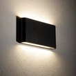 Aplica de perete exterioara Nowodvorski SEMI metal, sticla, negru, LED, 10W, 3000K, 500Lm, IP54 - 11364