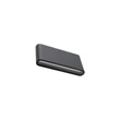 Aplica de perete exterioara Nowodvorski SEMI metal, sticla, negru, LED, 10W, 3000K, 500Lm, IP54 - 11364