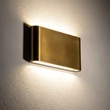 Aplica de perete exterioara Nowodvorski SEMI metal, sticla, alama, LED, 10W, 3000K, 500Lm, IP54 - 11366