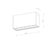 Plafoniera exterioara Nowodvorski PIX metal, sticla, negru, LED, 10W, 3000K, 500Lm, IP54 - 11367