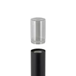 Stalp exterior Nowodvorski IDA metal, sticla, negru, füstszín, E27, IP44 - 11373
