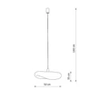 Pendul Nowodvorski HAVANA metal, bambus, plastic, alb, natur, E27 - 11395