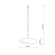 Pendul Nowodvorski HAVANA metal, bambus, plastic, alb, natur, E27 - 11396