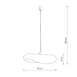 Pendul Nowodvorski HAVANA metal, bambus, plastic, alb, natur, E27 - 11397