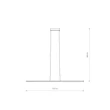Pendul Nowodvorski BAR metal, plastic, verde, LED, 32W, 3000K, 1600Lm - 11400