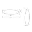 Plafoniera Nowodvorski CIRCOLO metal, plastic, verde, LED, 21W, 3000K, 660Lm - 11402