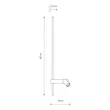 Aplica de perete Nowodvorski EASY metal, plastic, negru, LED+GU10, 11W, 3000K, 380Lm - 11425