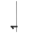 Aplica de perete Nowodvorski EASY metal, plastic, negru, LED+GU10, 11W, 3000K, 380Lm - 11426