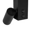 Aplica de perete Nowodvorski EASY metal, plastic, negru, LED+GU10, 11W, 3000K, 380Lm - 11426