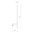 Aplica de perete Nowodvorski EASY metal, plastic, negru, LED+GU10, 11W, 3000K, 380Lm - 11426