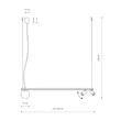 Pendul Nowodvorski FOURTY metal, sticla, alb, negru, GU10+G9 - 11447