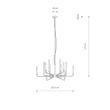 Pendul Nowodvorski ORTO metal, negru, E14 - 11462