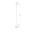 Pendul Nowodvorski POINT DUO metal, plastic, gri, negru, GU10 - 11513