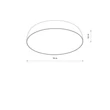 Plafoniera Nowodvorski SATELLITE metal, plastic, gri, alb, E27 - 8023