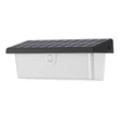 Aplica de perete exterioara solara cu senzor Prezent ALEA plastic, negru, LED, 2800K - 3200K, 8W, 450lm, IP65 - 65282