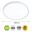 Plafoniera Prezent TRIMO plastic, alb, LED, 40W, 4300lm, 3000K-6000K - 70323