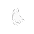 Element legatura colt pentru sina magnetica Rabalux LITRACK plastic, negru - 70203