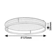 Plafoniera Rabalux FARENZO metal, fetru, plastic, negru, gri, LED, 40W, 3000-4000K, 2000Lm - 71033
