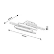 Plafoniera Rabalux SINDRI metal, plastic, negru, alb, LED, 36W, 1900lm, 3000K-4000K - 71050