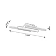 Plafoniera Rabalux SINDRI metal, plastic, negru, alb, LED, 18W, 950lm, 3000K-4000K - 71051