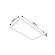 Plafoniera Rabalux DAMEK2 metal, plastic, alb, LED, 4000K, 80W, 6150lm - 71079