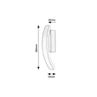 Aplica de perete Rabalux JARNELLE metal, plastic, crom, alb, LED, 12W, 800lm, 3000K - 71088