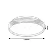 Plafoniera Rabalux LEANA2 metal, plastic, alb, maro, LED, 3000K, 24W, 1440lm - 71144