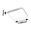 Plafoniera Rabalux DRUZOR metal, plastic, maro, alb, LED, 40W, 3000K, 2100Lm - 71166