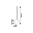Aplica de perete Rabalux NIVARO metal, plastic, negru, alb, LED, 6W, 3000K, 540Lm - 71167