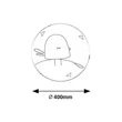 Lampa pentru copii Rabalux FOWLY metal, sticla, alb, E27 - 71278