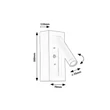 Aplica de perete Rabalux GELLO metal, plastic, alb, transparent, LED, 4W, 220lm, 3000K - 71286