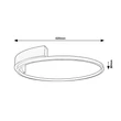 Plafoniera Rabalux HOLIZE metal, auriu, LED, 23W, 1350lm, 4000K - 71287
