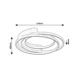Plafoniera Rabalux HOLIZE metal, auriu, LED, 50W, 3400lm, 4000K - 71288