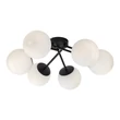Plafoniera Rabalux MEDUZA metal, sticla, negru, alb, E14 - 71294
