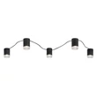 Plafoniera Rabalux LOOPLAB metal, acril, negru, transparent, G9 - 71295