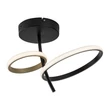 Plafoniera Rabalux EMILION metal, plastic, negru, alb, LED, 24W, 1450lm, 4000K - 71296
