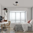 Plafoniera Rabalux EMILION metal, plastic, negru, alb, LED, 24W, 1450lm, 4000K - 71296