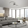 Plafoniera Rabalux FORMAND metal, plastic, negru, alb, LED, 38W, 1100lm, 3000K - 71297