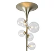 Plafoniera Rabalux ASLOV metal, sticla, auriu, transparent, G9 - 71298