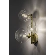 Aplica de perete Rabalux ASLOV metal, sticla, auriu, transparent, G9 - 71299