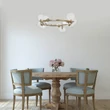 Pendul Rabalux ASLOV metal, sticla, auriu, transparent, G9 - 71300
