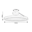 Plafoniera Rabalux ISAURE metal, acril, negru, alb, LED, 24W, 1600lm, 3000K-4000K-6500K - 71302